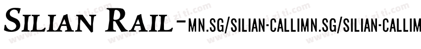 Silian Rail字体转换